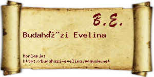 Budaházi Evelina névjegykártya